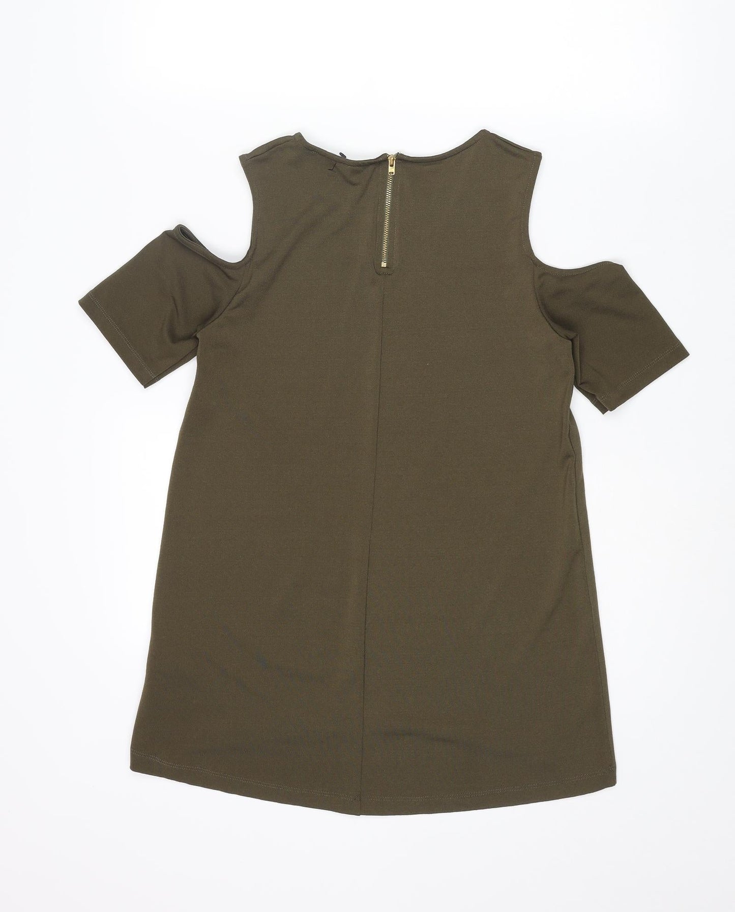 Womens UK Size 8 Warehouse Green Basic Blouse