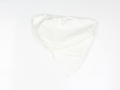 Womens UK Size XS Zara White Cropped Blouse