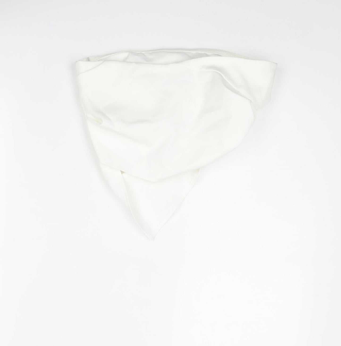 Womens UK Size XS Zara White Cropped Blouse