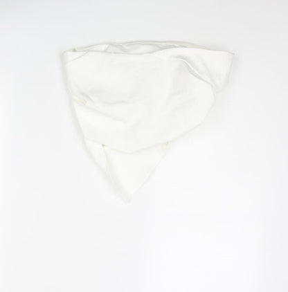 Womens UK Size XS Zara White Cropped Blouse