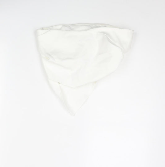 Womens UK Size XS Zara White Cropped Blouse