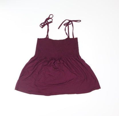 Womens UK Size 12 New Look Purple Basic Tank