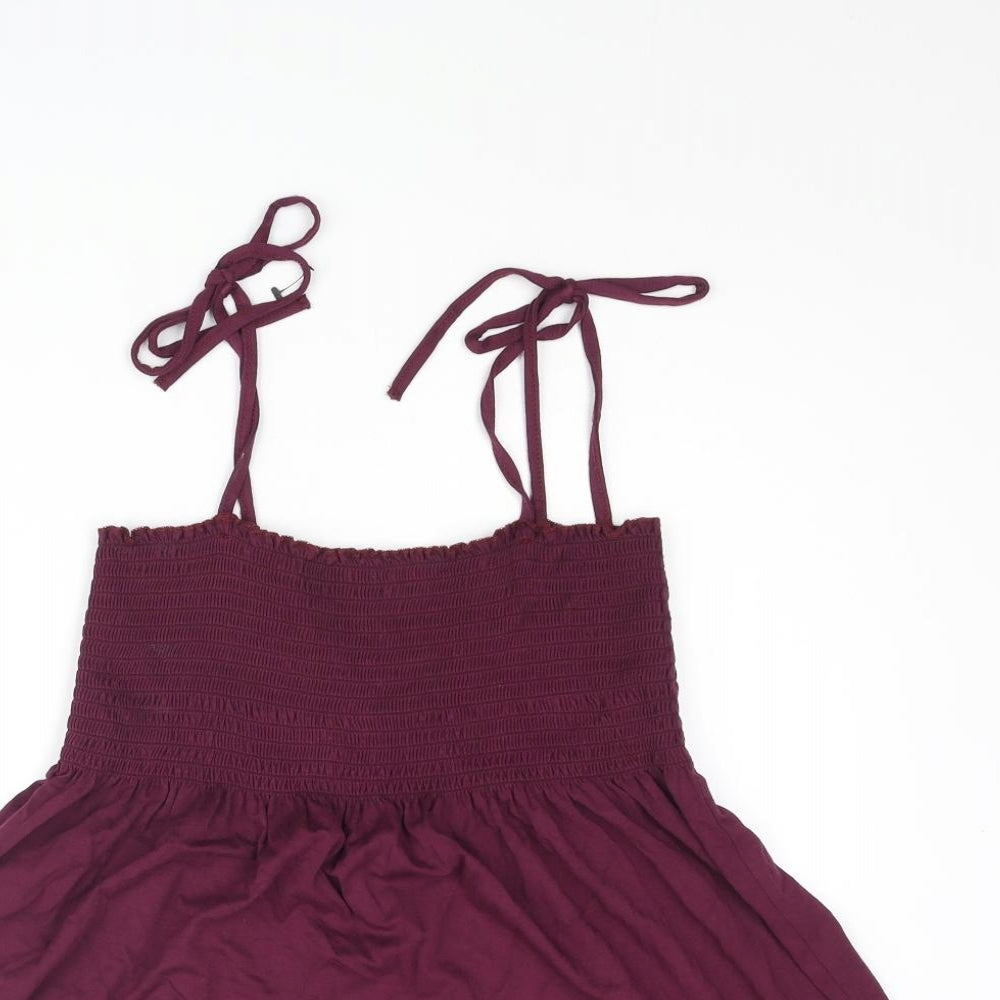 Womens UK Size 12 New Look Purple Basic Tank