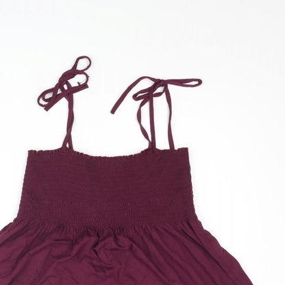 Womens UK Size 12 New Look Purple Basic Tank