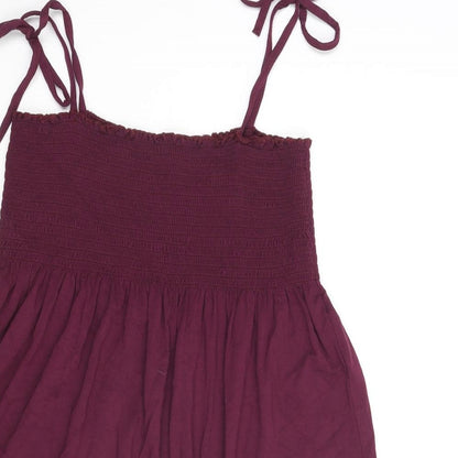 Womens UK Size 12 New Look Purple Basic Tank
