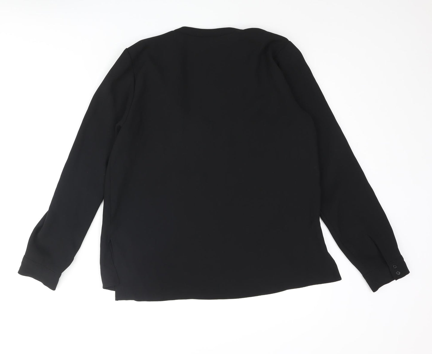 Womens UK Size M Zara Black Basic Blouse