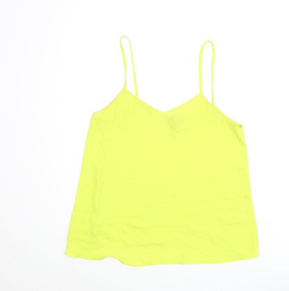 Womens UK Size 6 Topshop Yellow Camisole Blouse