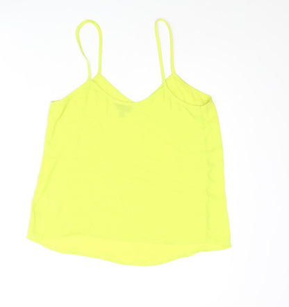 Womens UK Size 6 Topshop Yellow Camisole Blouse