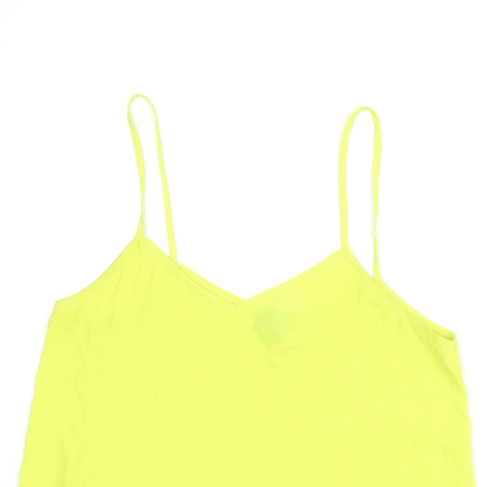 Womens UK Size 6 Topshop Yellow Camisole Blouse