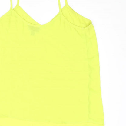 Womens UK Size 6 Topshop Yellow Camisole Blouse