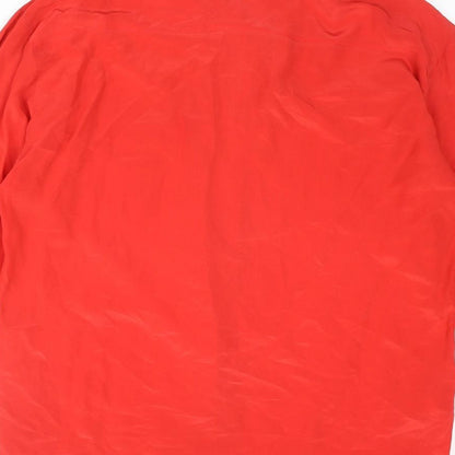 Womens UK Size 12 St Michael Red Basic Button-Up