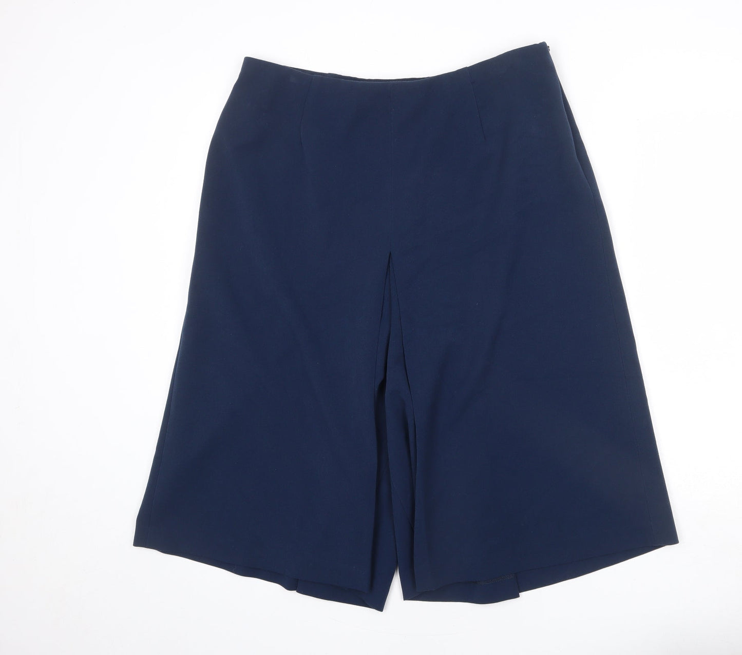 Womens UK Size 18 Artigiano Regular Fit Capri Blue Trousers