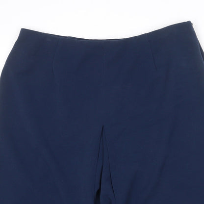 Womens UK Size 18 Artigiano Regular Fit Capri Blue Trousers