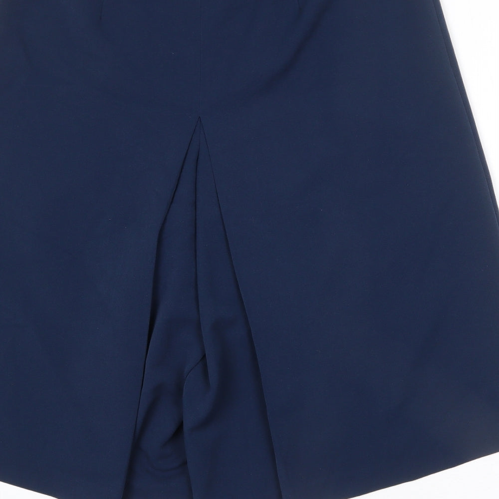 Womens UK Size 18 Artigiano Regular Fit Capri Blue Trousers
