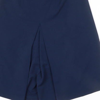 Womens UK Size 18 Artigiano Regular Fit Capri Blue Trousers
