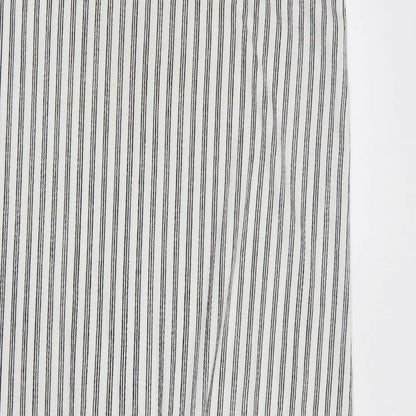 Very Womens White Striped Polyester Mermaid Size 12 Square Neck Pullover