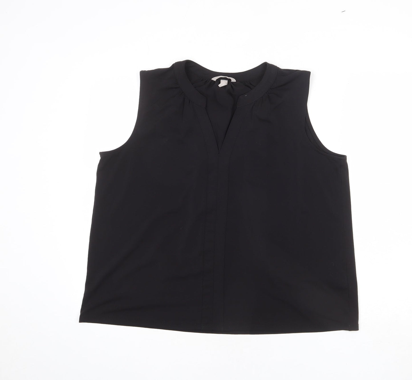 Womens UK Size L H&M Black Basic Tank