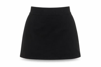 Divided by H&M Womens Black Viscose A-Line Skirt Size S Zip