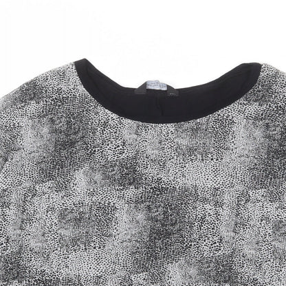 Womens UK Size 12 Dorothy Perkins Grey Basic Blouse