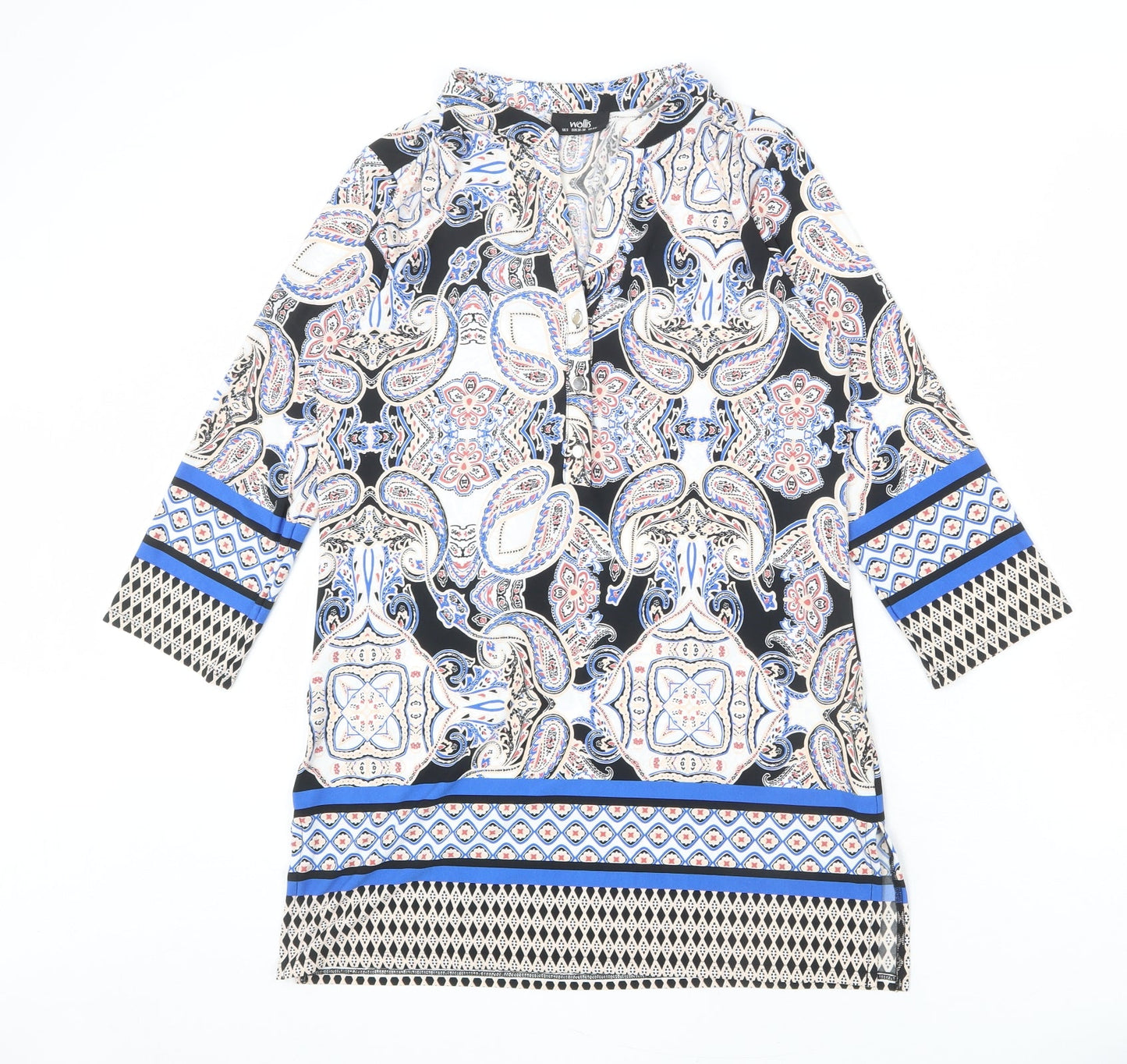 Womens UK Size S Wallis Multicoloured Tunic T-Shirt