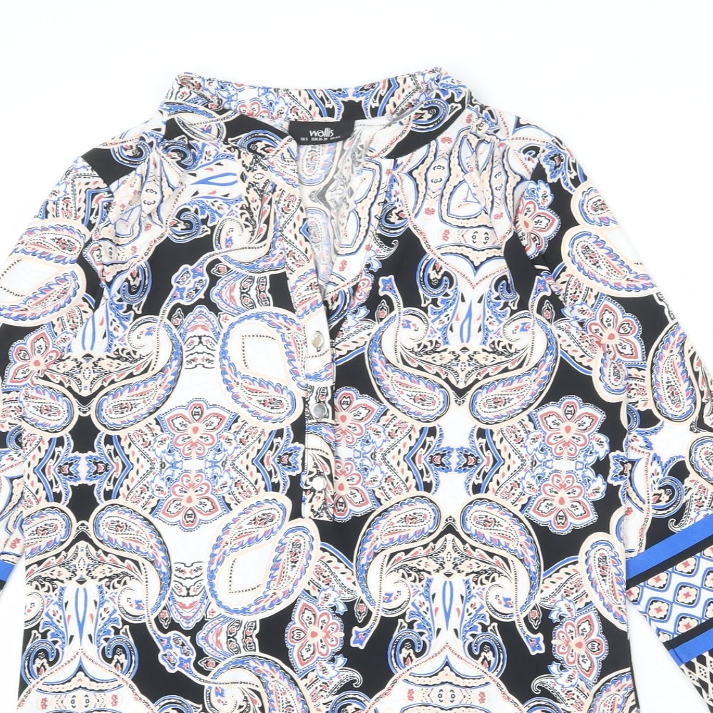 Womens UK Size S Wallis Multicoloured Tunic T-Shirt