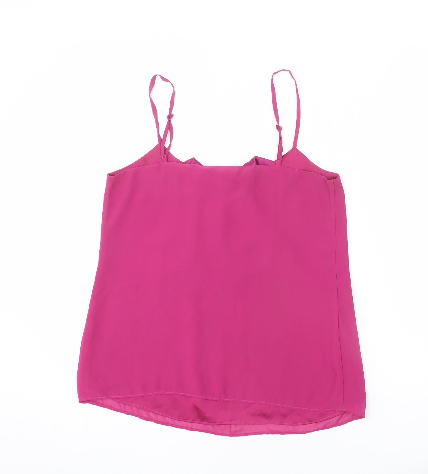 Forever New Womens Purple Polyester Camisole Tank Size 10 V-Neck - Ruffle Detail