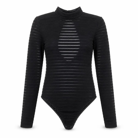 Womens UK Size 6 I SAW IT FIRST One-Piece Black Bodysuit