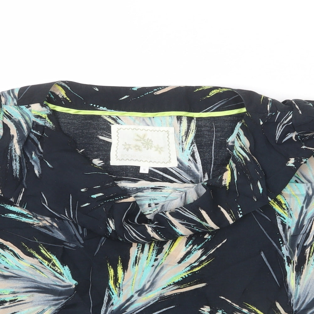 Womens UK Size 18 RJR.John Rocha Black Basic Blouse