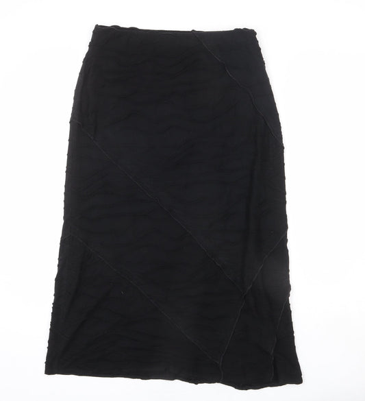 Per Una Womens Black Acrylic A-Line Skirt Size 10 - Frills