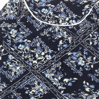 Womens UK Size 10 Marks and Spencer Blue Basic Blouse
