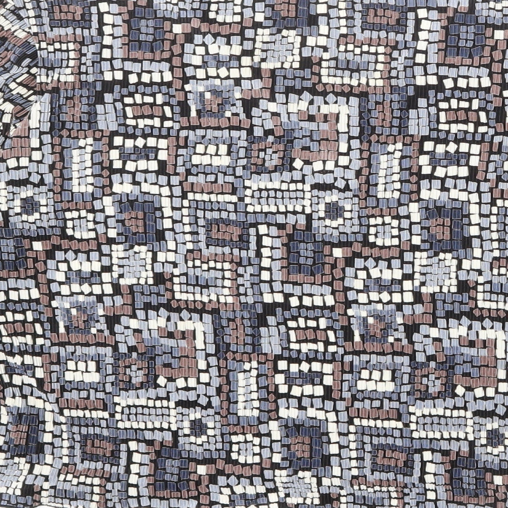 Berkertex Womens Multicoloured Geometric Polyester Basic Blouse Size 20 V-Neck