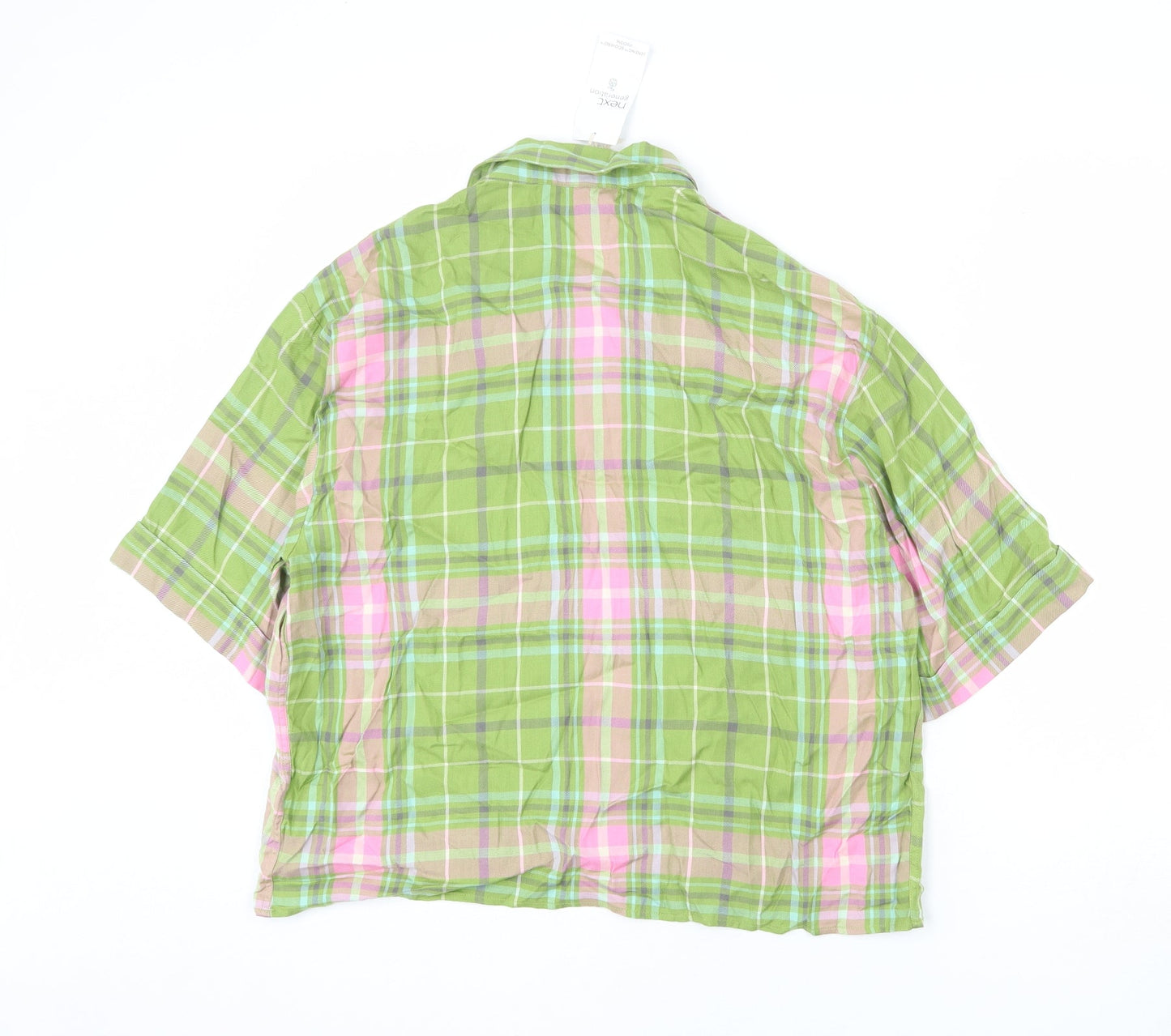 Womens UK Size 14 NEXT Multicoloured Basic Button-Up