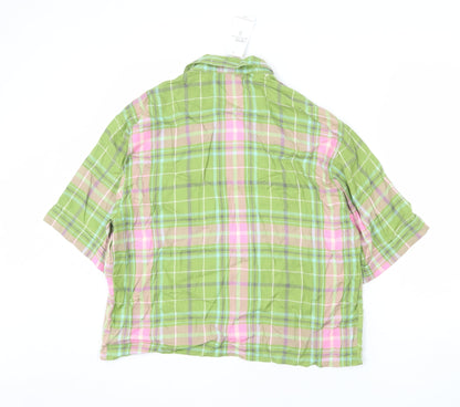 Womens UK Size 14 NEXT Multicoloured Basic Button-Up