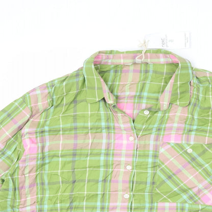 Womens UK Size 14 NEXT Multicoloured Basic Button-Up