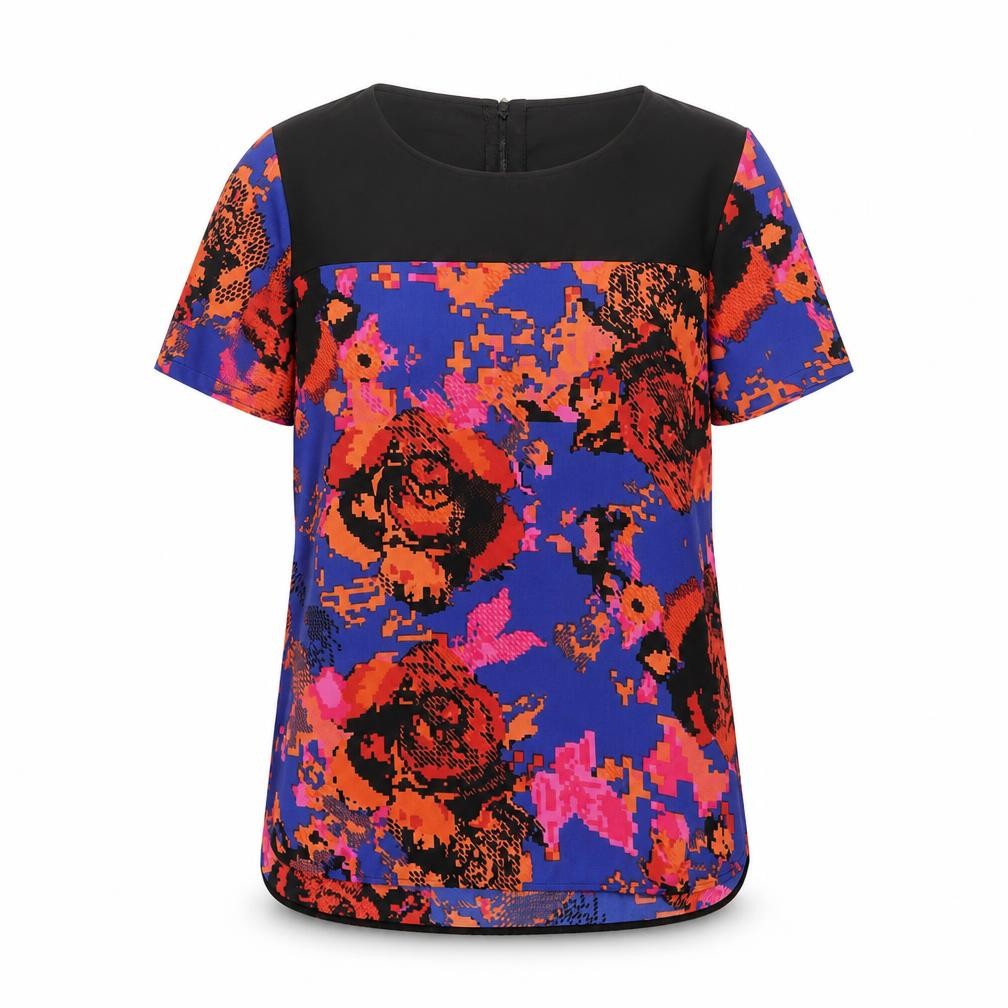 Womens UK Size 12 Marks and Spencer Multicoloured Basic Blouse