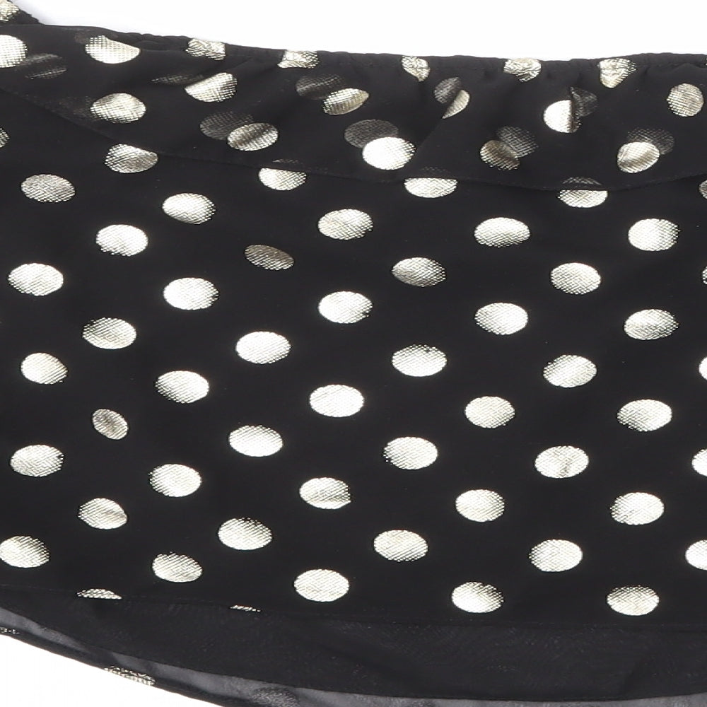 Womens UK Size 12 NEXT Black Cropped Blouse