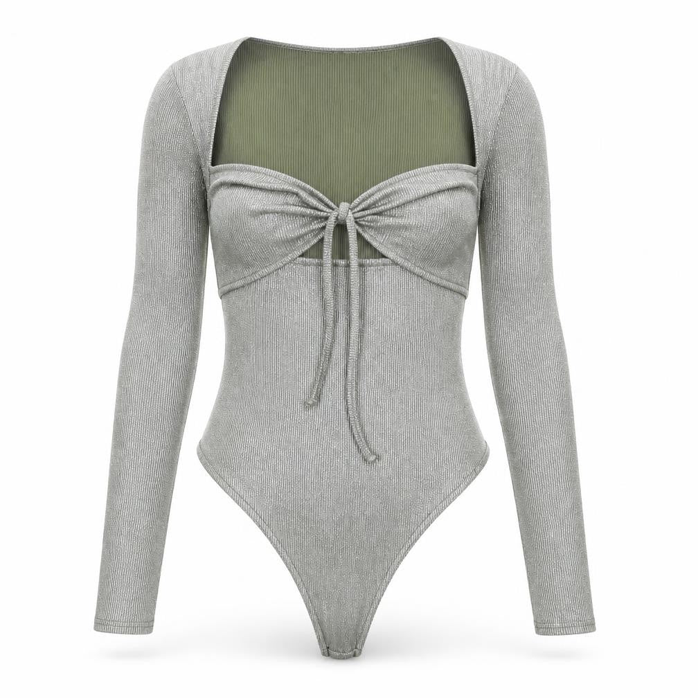 Womens UK Size 14 I SAW IT FIRST One-Piece Green Bodysuit