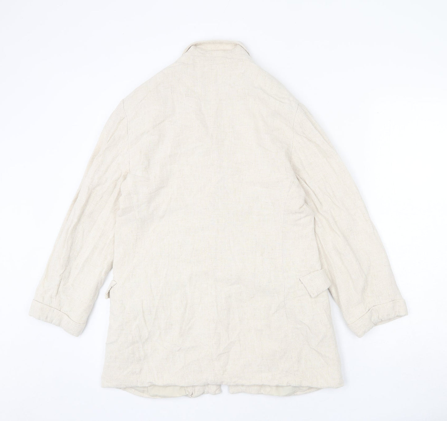Stradivarius Womens Beige Jacket Blazer Size L