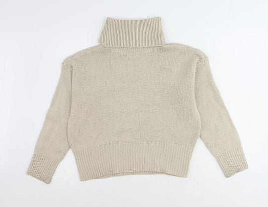 Womens UK Size M Only Beige Pullover Jumper