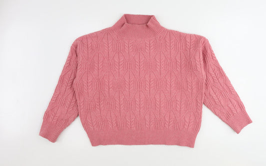 Womens UK Size M Warehouse Pink Pullover Jumper