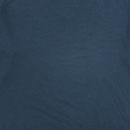 Autograph Mens Blue V-Neck Acrylic Pullover Jumper Size L Long Sleeve