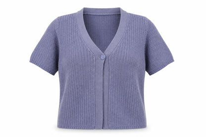 Womens UK Size 14 EWM Blue Cardigan Jumper