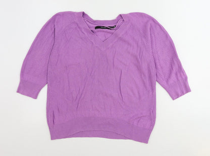 Womens UK Size M VERO MODA Purple Pullover Jumper