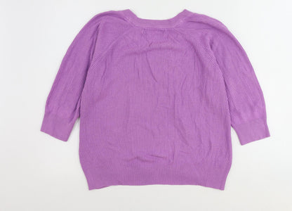 Womens UK Size M VERO MODA Purple Pullover Jumper