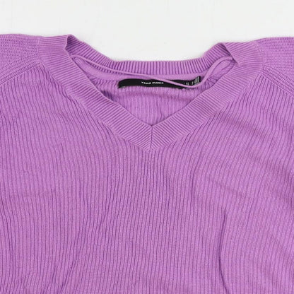 Womens UK Size M VERO MODA Purple Pullover Jumper