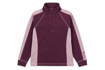 Dublin Womens Purple Polyester Pullover Sweatshirt Size M Zip - Quarter-Zip