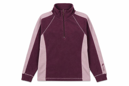 Dublin Womens Purple Polyester Pullover Sweatshirt Size M Zip - Quarter-Zip