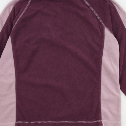 Dublin Womens Purple Polyester Pullover Sweatshirt Size M Zip - Quarter-Zip