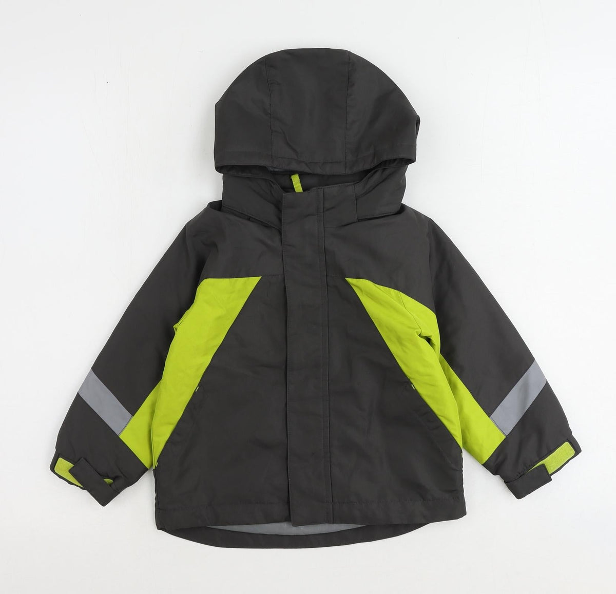 Additional front view of Circo boys’ grey jacket, size 3, years zip