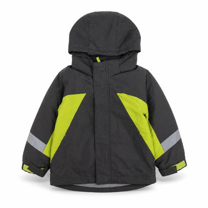 Front view of Circo boys’ grey jacket, size 3, years zip